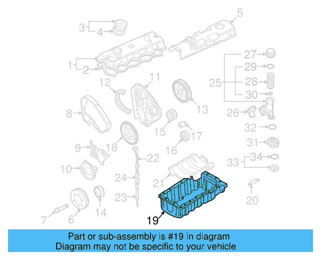 Engine Oil Pan 038-103-603-N - View 7