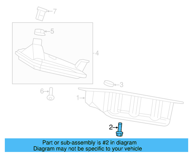 Trans Pan Bolt WHT-010-172