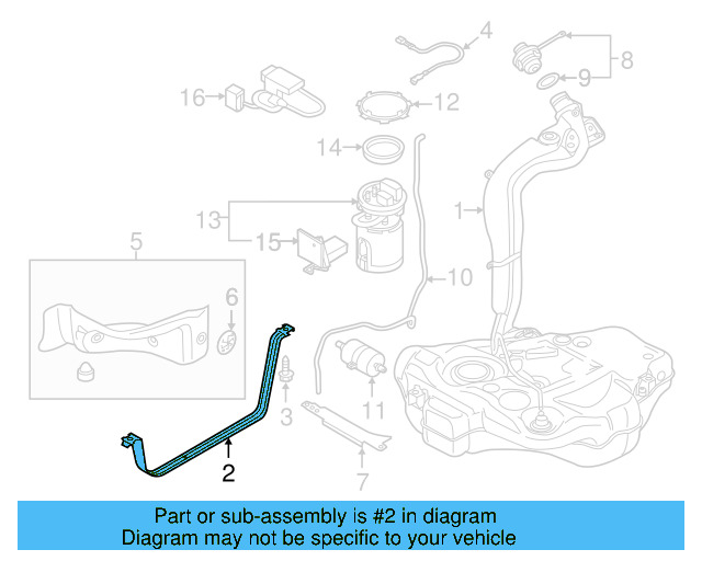 Tank Strap 1K0-201-656-C - View 6