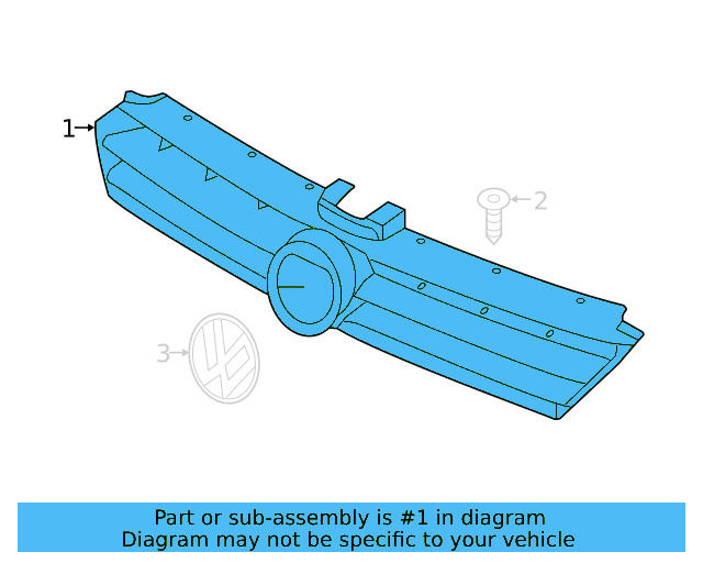Grille 5GM-853-651-AF-ZLL - View 5