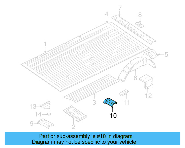 Apron Assembly Retainer Plate 703-883-281 - View 3