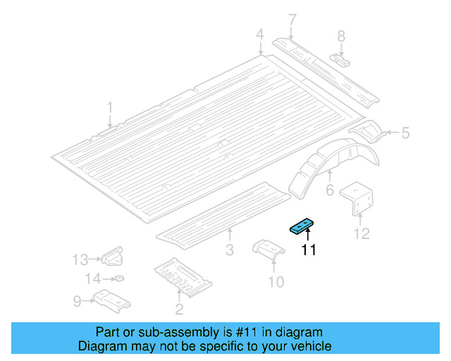 Apron Assembly Retainer Plate 703-883-281-B - View 3