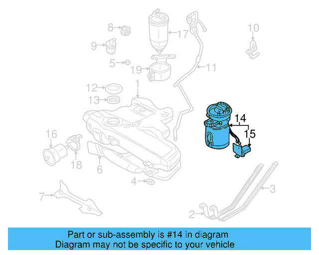 Fuel Tank Sending Unit 1J0-919-183-D - View 10