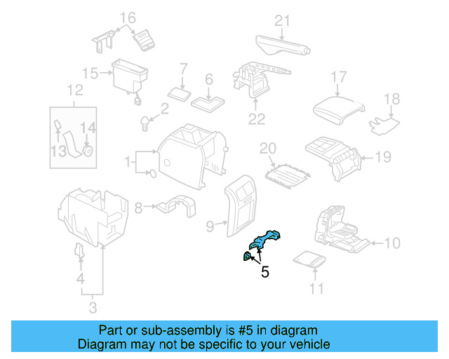 Rear Retainer 1K0-864-356 - View 28