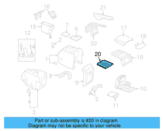 Inner Cover 1K0-864-249-9B9 - View 8