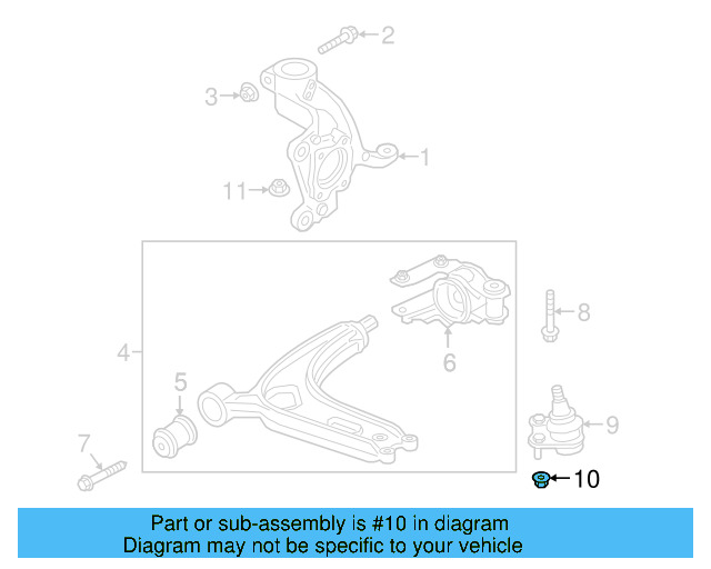 Ball Joint Nut N-912-332-01 - View 4