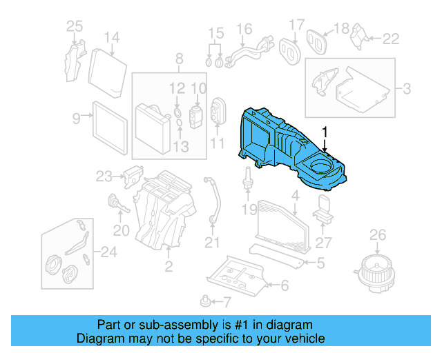 Evaporator Case 3C1-898-063 - View 9