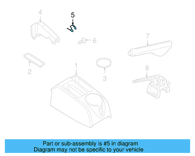 Park Brake Cover Spring 1K0-863-285 - View 6