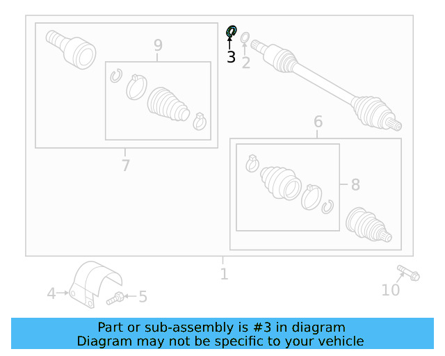 Axle Assembly Lock Ring 7E0-407-297 - View 17