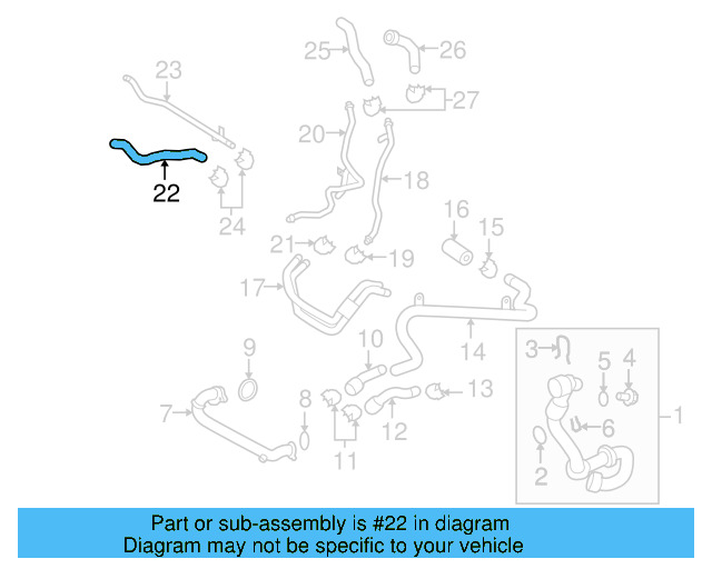 Reservoir Hose 7L6-121-109-J - View 9
