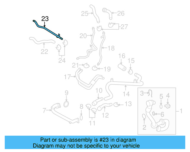 Pipe 7L6-121-070-BE - View 4