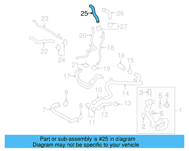 HVAC Heater Hose 7L0-815-985 - View 5