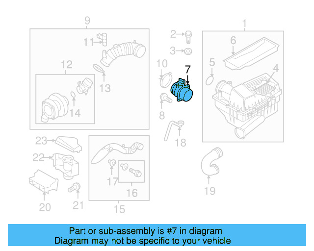 Mass Air Flow Sensor 03G-906-461-C - View 8