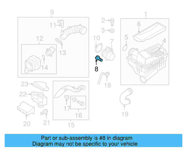 Air Mass Sensor Screw N-901-720-04 - View 12