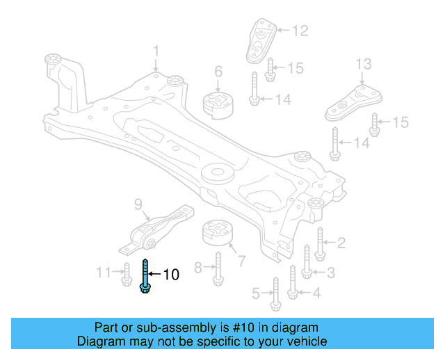 Motor Mount Mount Bolt N-105-524-04 - View 63