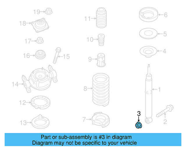 Stabilizer Link Nut N-104-029-04 - View 44