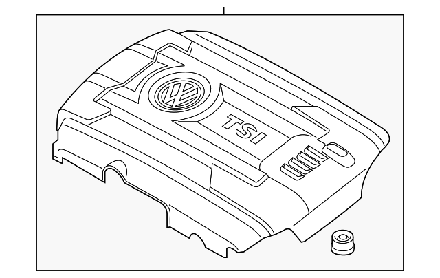 Engine Cover 06K-103-925-BN - View 5