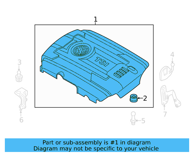 Engine Cover 06K-103-925-BN - View 14
