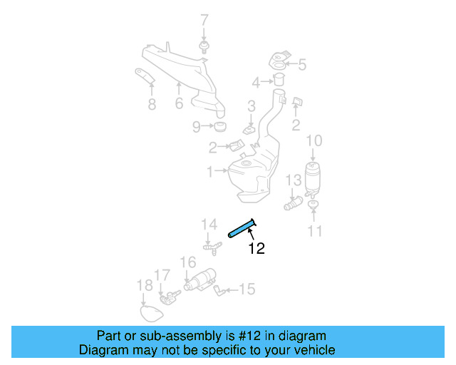 Washer Hose 1J0-955-964-F - View 12