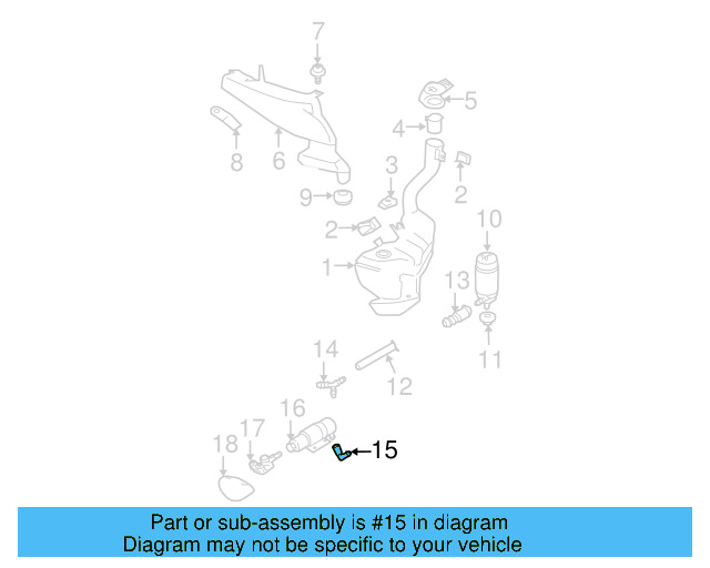 Pressure Cylinder Joint 1J0-955-665-E