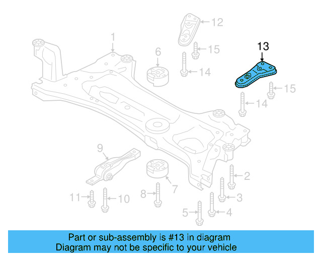 Rear Bracket 3QF-199-517-B - View 6