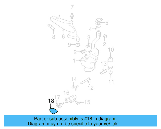 Washer Fluid Strainer 4A0-955-485 - View 94