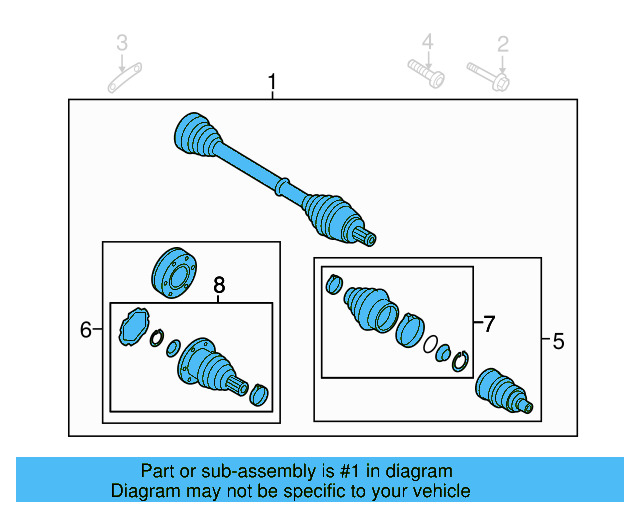 Axle Assembly 3Q0-501-204-B - View 5
