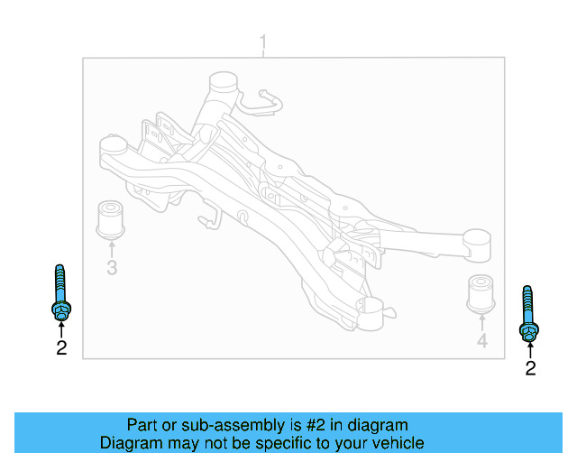 Engine Cradle Mount Bolt N-105-580-02 - View 98