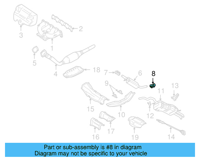 Muffler & Pipe Clamp 1K0-253-141-M - View 64