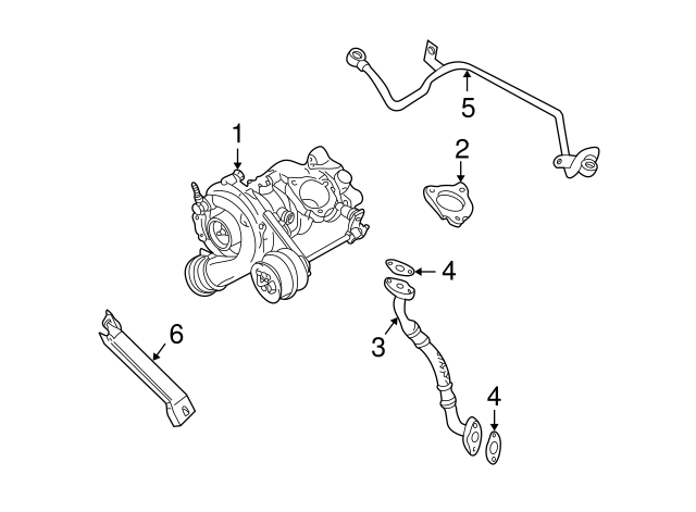 Turbocharger Gasket 06A-253-039-E - View 6