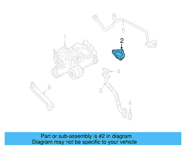 Turbocharger Gasket 06A-253-039-E - View 10