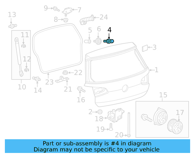 Overslam Bumper 6Q6-827-499-E - View 26