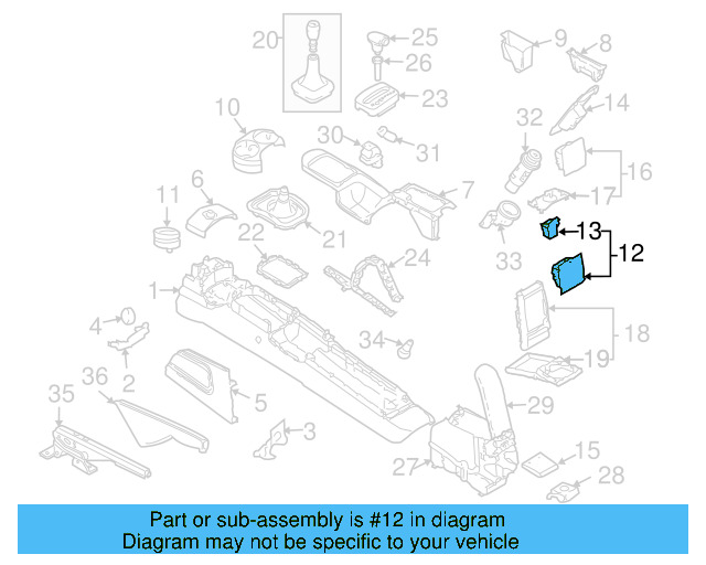 Ashtray Assembly 1C0-857-301-H-3SG