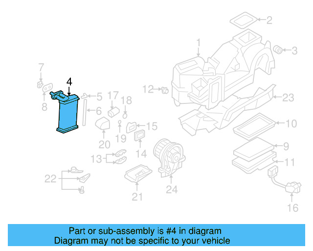 Heater Core 1J1-819-031-B - View 21