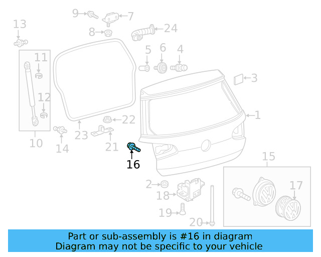 Mount Bracket Rear Bolt N-105-695-01 - View 32