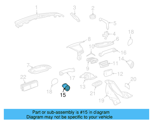 Vent Grille 1C0-820-901-C-XNP - View 6