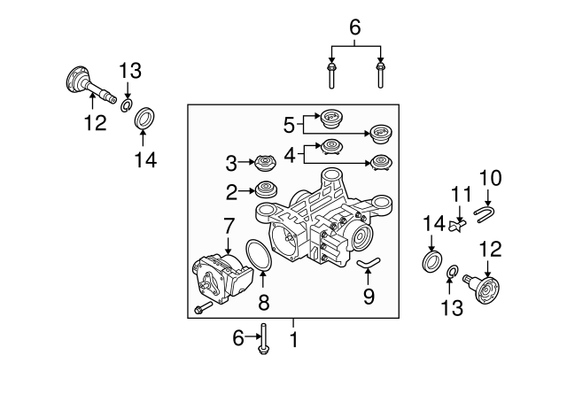 Rear Mount Rear Bushing 1K0-599-438-A