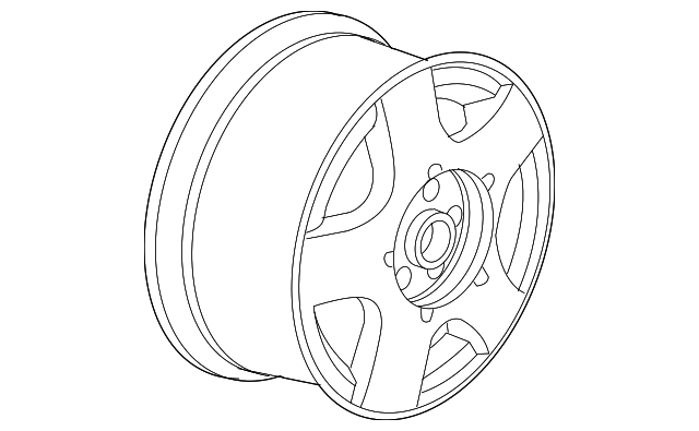 Wheel, Alloy 1C0-601-025-J-1E9