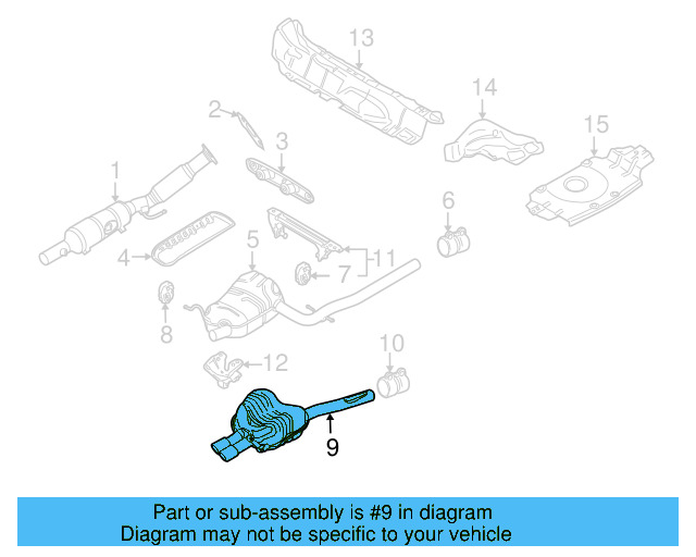 Resonator & Pipe 1K6-253-609-BN - View 8