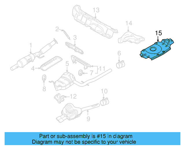 Exhaust Heat Shield 5K7-825-711 - View 6