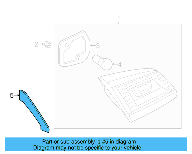 Side Trim 7P6-945-311-9B9 - View 6