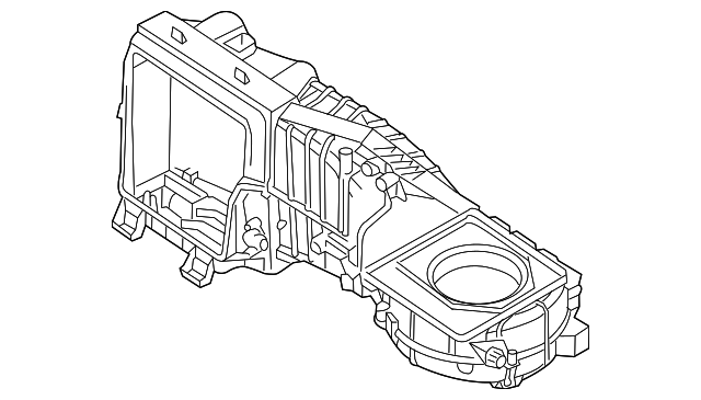 AC & Heater Case 5C1-898-063 - View 2