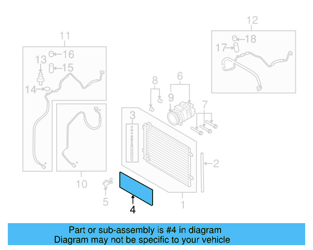 Lower Grille 3C8853677C041 - View 6