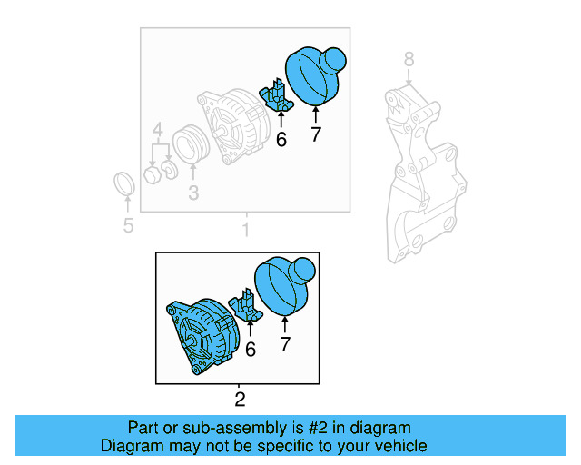Alternator 06F-903-023-FX - View 5