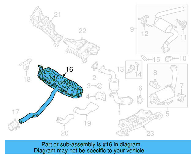 Resonator & Pipe 7P6-253-609-AD - View 4