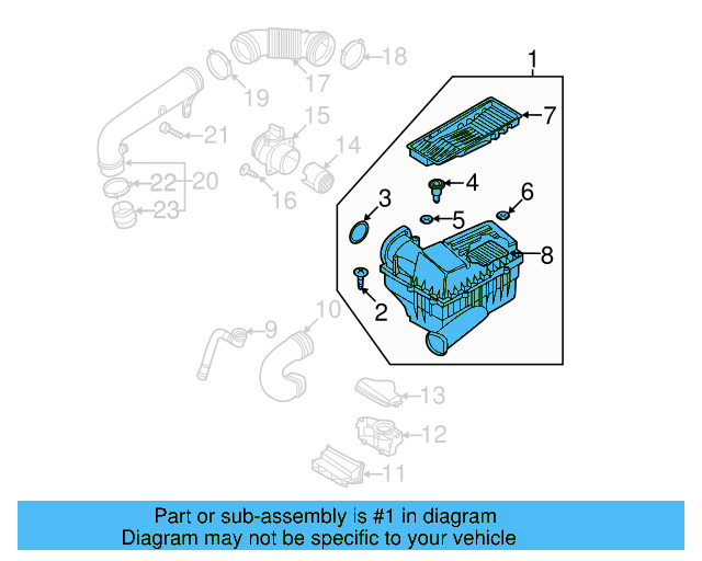 Air Cleaner Assembly 5C0-129-607-J - View 8