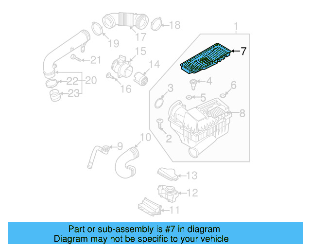 Engine Air Intake Hose Debris Screen 5C0-129-668 - View 8