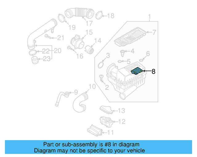 Air Filter 5C0-129-620-B - View 7
