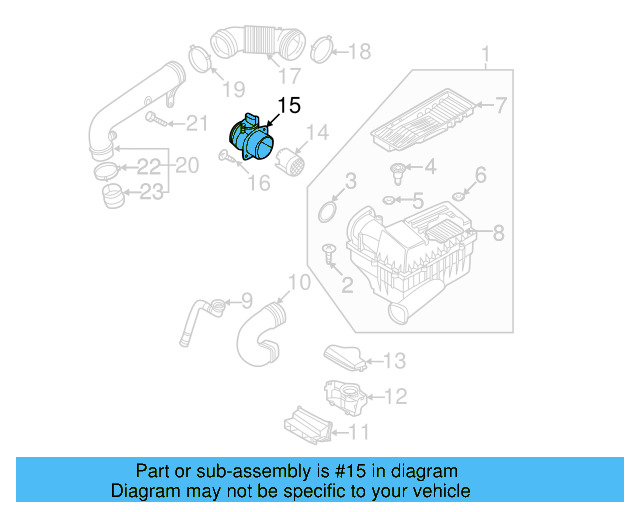 Mass Air Flow Sensor 04L-906-461-B - View 10