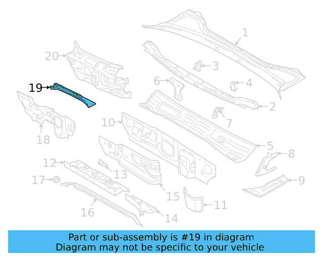 Sound Absorber 3G0-863-993-F - View 3